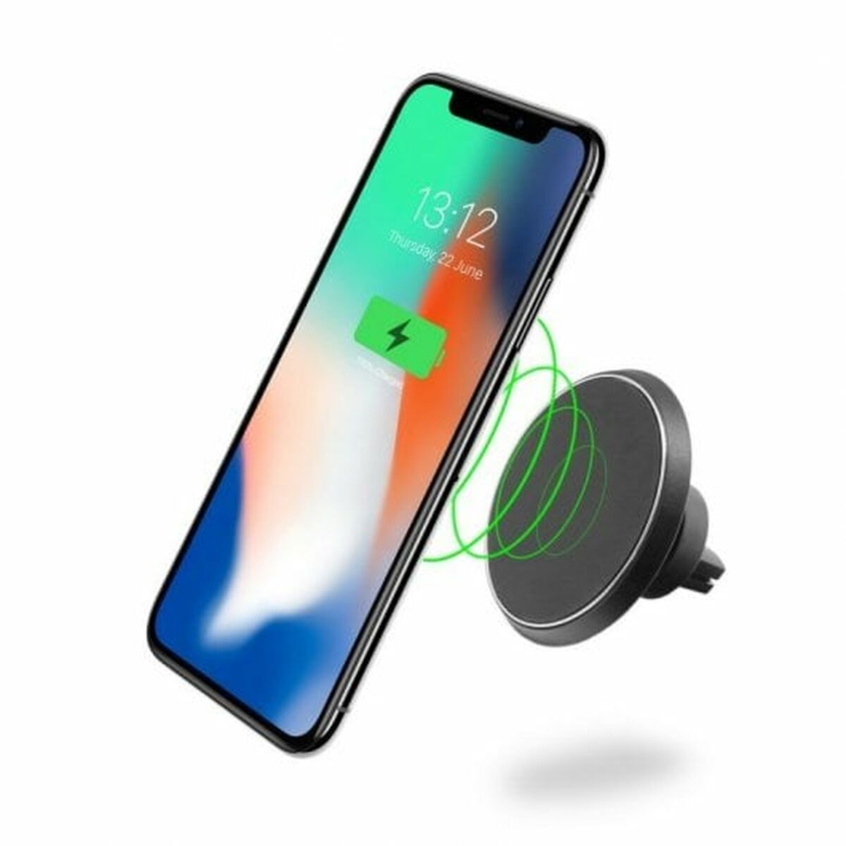 Mobile Phone Holder with Wireless Charger for Cars Unotec