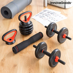 6-in-1 Set of Adjustable Weights with Exercise Guide Sixfit InnovaGoods DUMBBELLS Iron (Refurbished B)