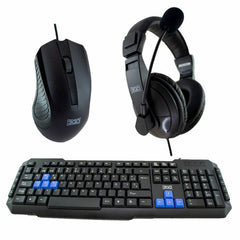 Pack Gaming 3GO COMBODRILEH2 Spanish Qwerty Black Multicolour