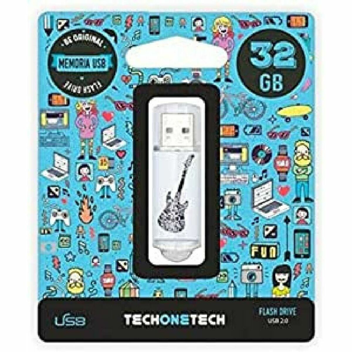 USB stick Tech One Tech TEC4006-32 Black 32 GB