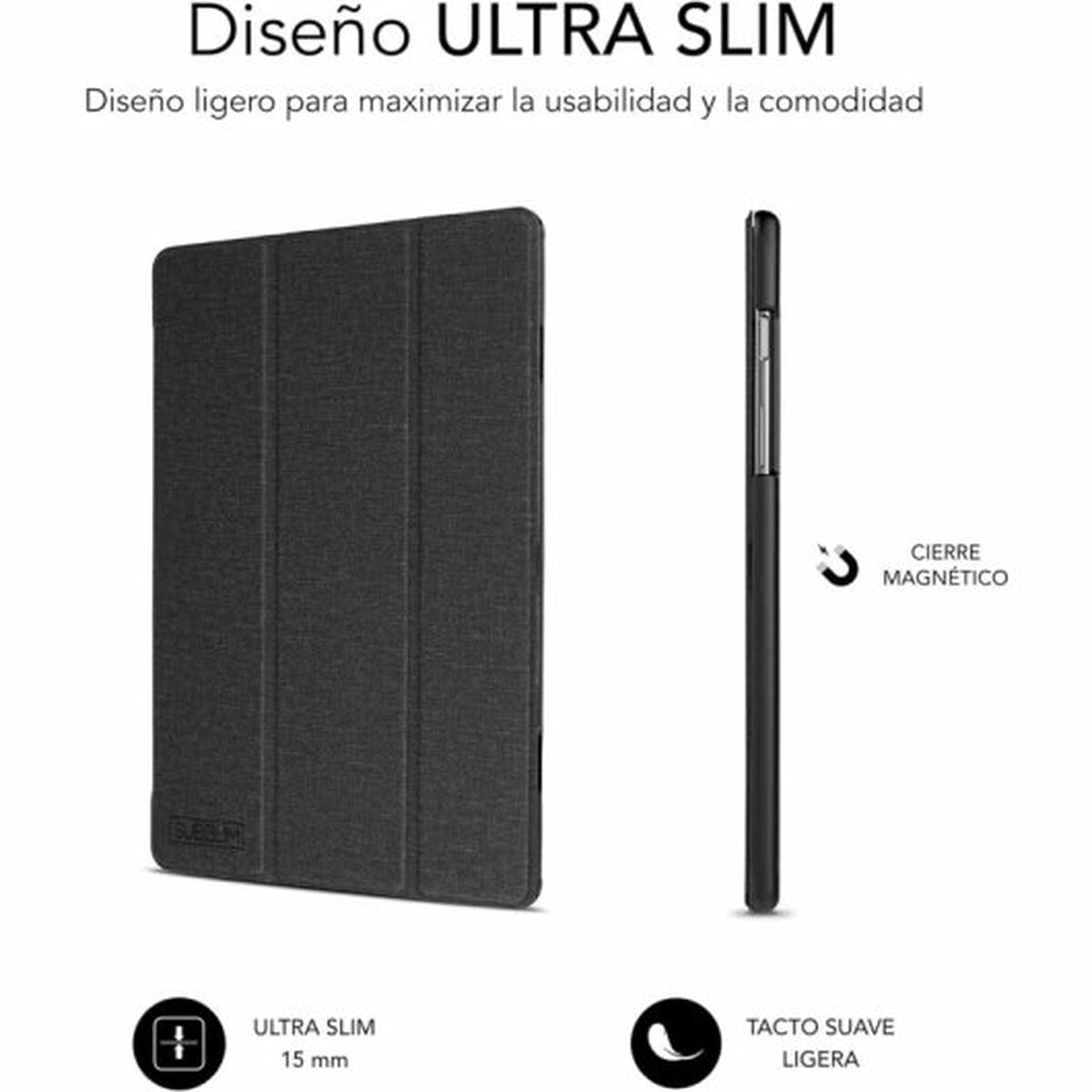 Tablet cover Subblim Galaxy Tab A9+ Black