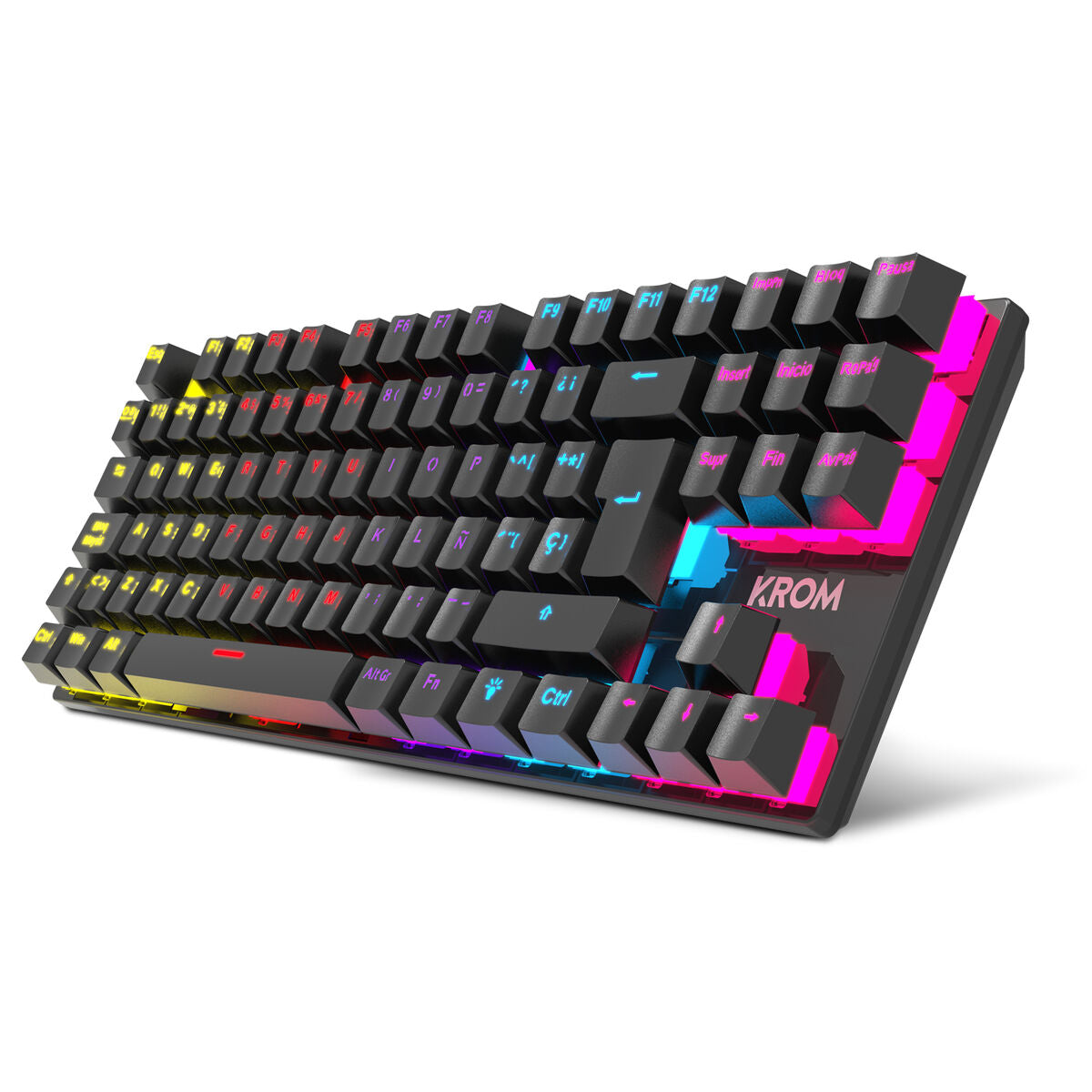 Keyboard Krom NXKROMKASICTKL Black Backlighted