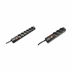 Schuko 6 Way Multi-socket Adapter Trust 21059 230 V Black