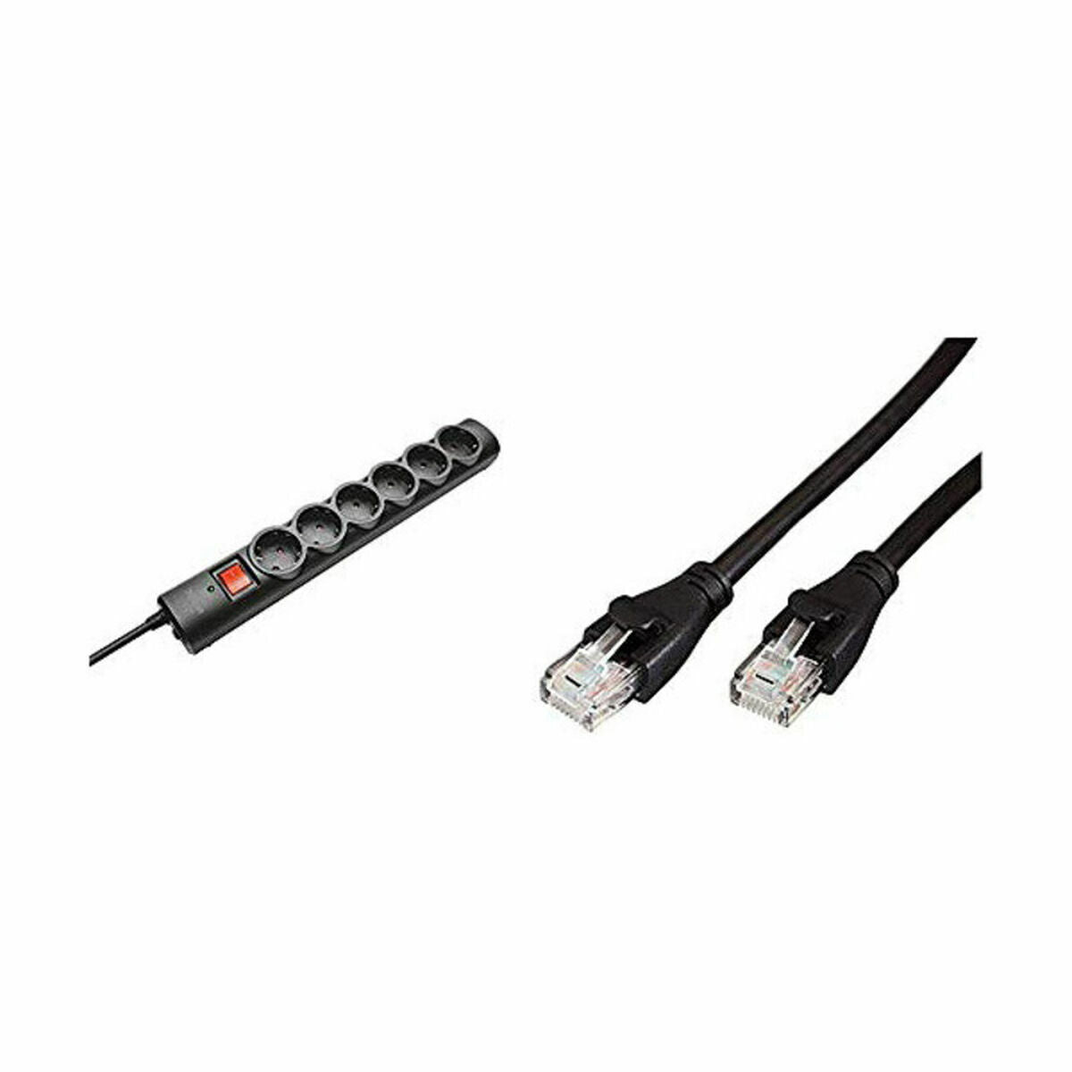 Schuko 6 Way Multi-socket Adapter Trust 21059 230 V Black