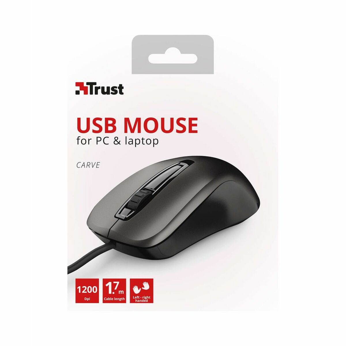 Mouse Trust Carve Black