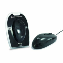 Mouse Conceptronic CLLMEASY Grey Black/Grey