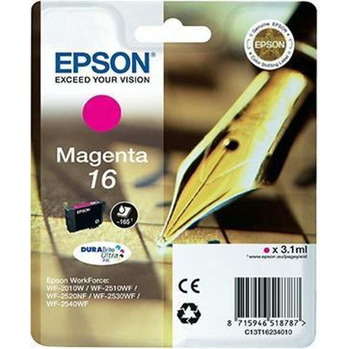 Compatible Ink Cartridge Epson Cartucho Epson 16 magenta Magenta