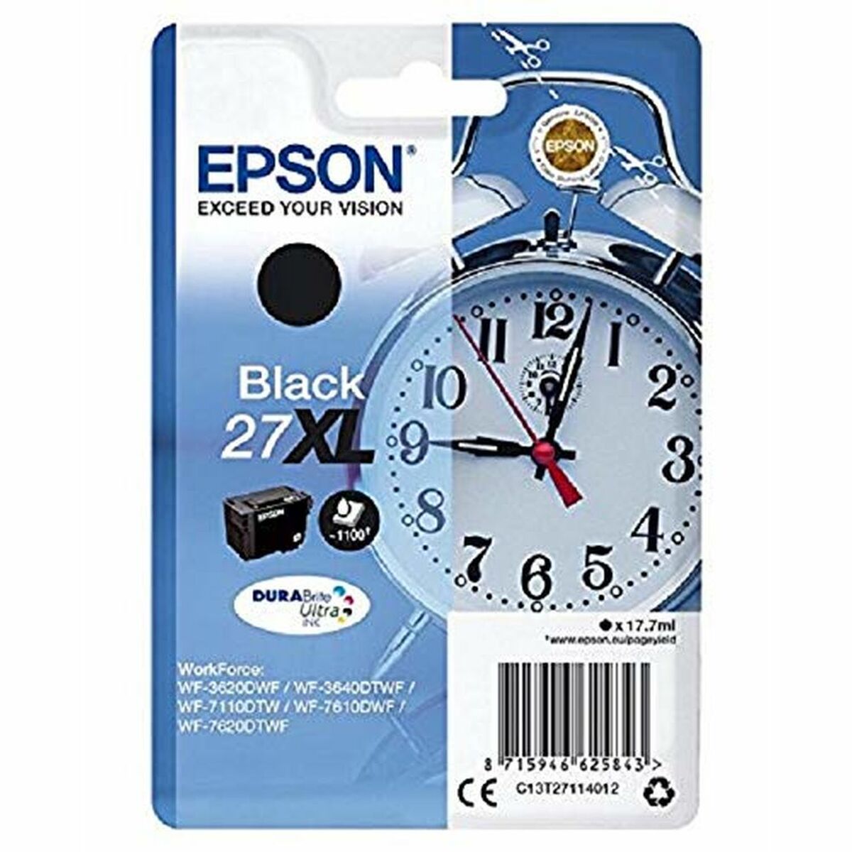 Compatible Ink Cartridge Epson C13T27114012 Black