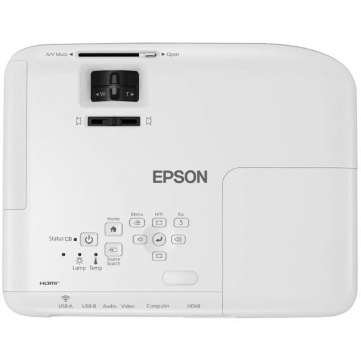 Projector Epson V11H973040 HDMI 3700 Lm White WXGA