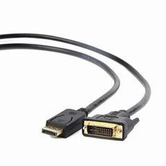 DisplayPort to DVI Adapter GEMBIRD 8716309078931 1080 px 1,8 m Black 1,8 m