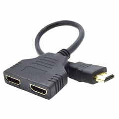 HDMI to Double HDMI Adapter GEMBIRD DSP-2PH4-04 Black