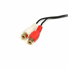 Audio Jack (3.5mm) to 2 RCA Cable Startech MU1MFRCA             Black 1.8 m