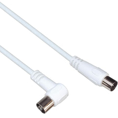 Coaxial TV Antenna Cable PremiumCord M/F 90 White (Refurbished A)