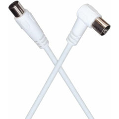 Coaxial TV Antenna Cable PremiumCord M/F 90 White (Refurbished A)