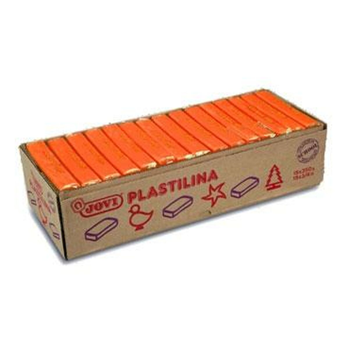 Sticks of Modelling clay Jovi Orange (15 Units)