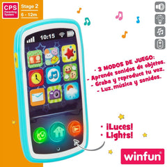 Toy telephone Winfun 7,5 x 14 x 2 cm (6 Units)