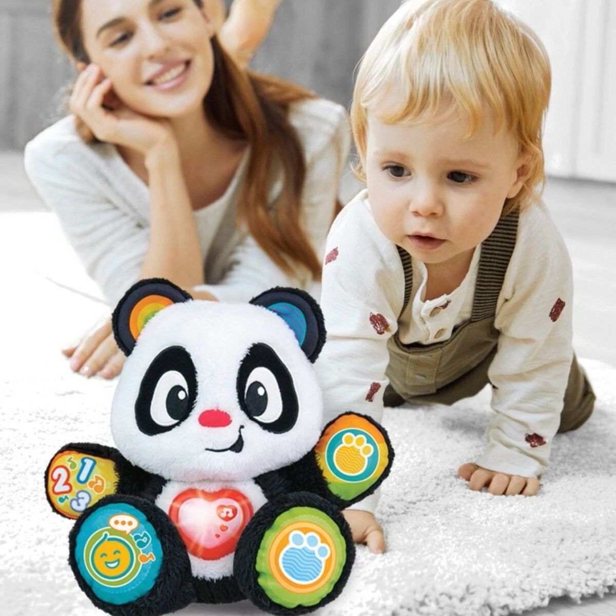 Baby toy Winfun Panda bear 27 x 33 x 14 cm (4 Units)