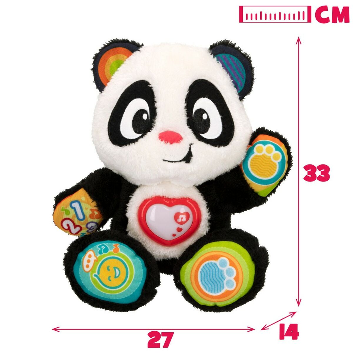 Baby toy Winfun Panda bear 27 x 33 x 14 cm (4 Units)