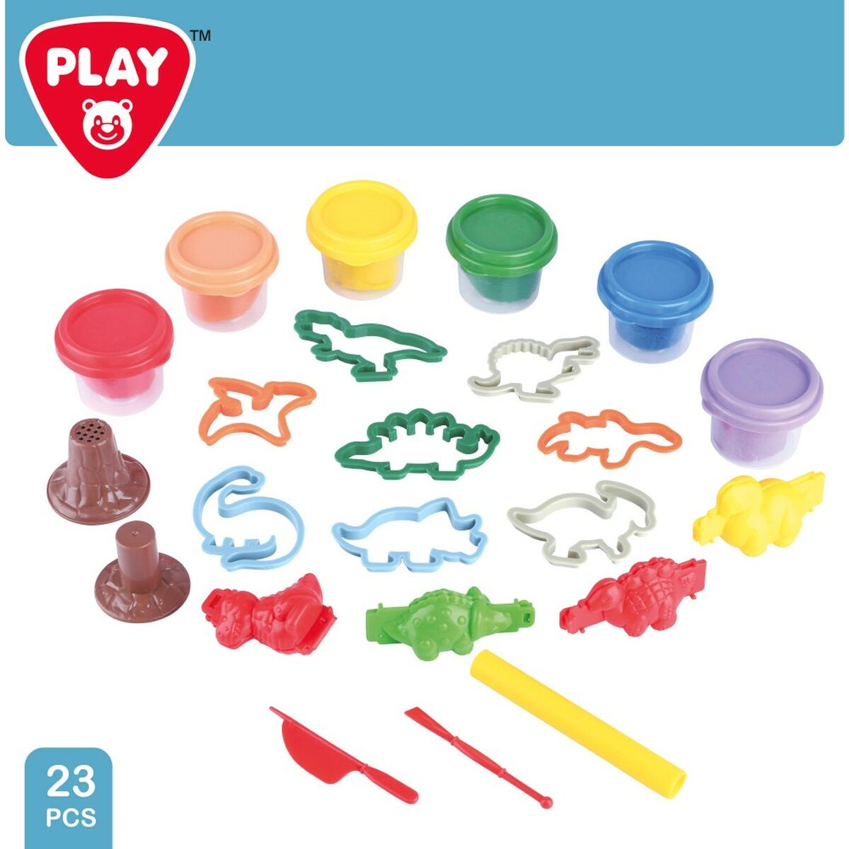 Modelling Clay Game PlayGo Dinosaurs (6 Units)