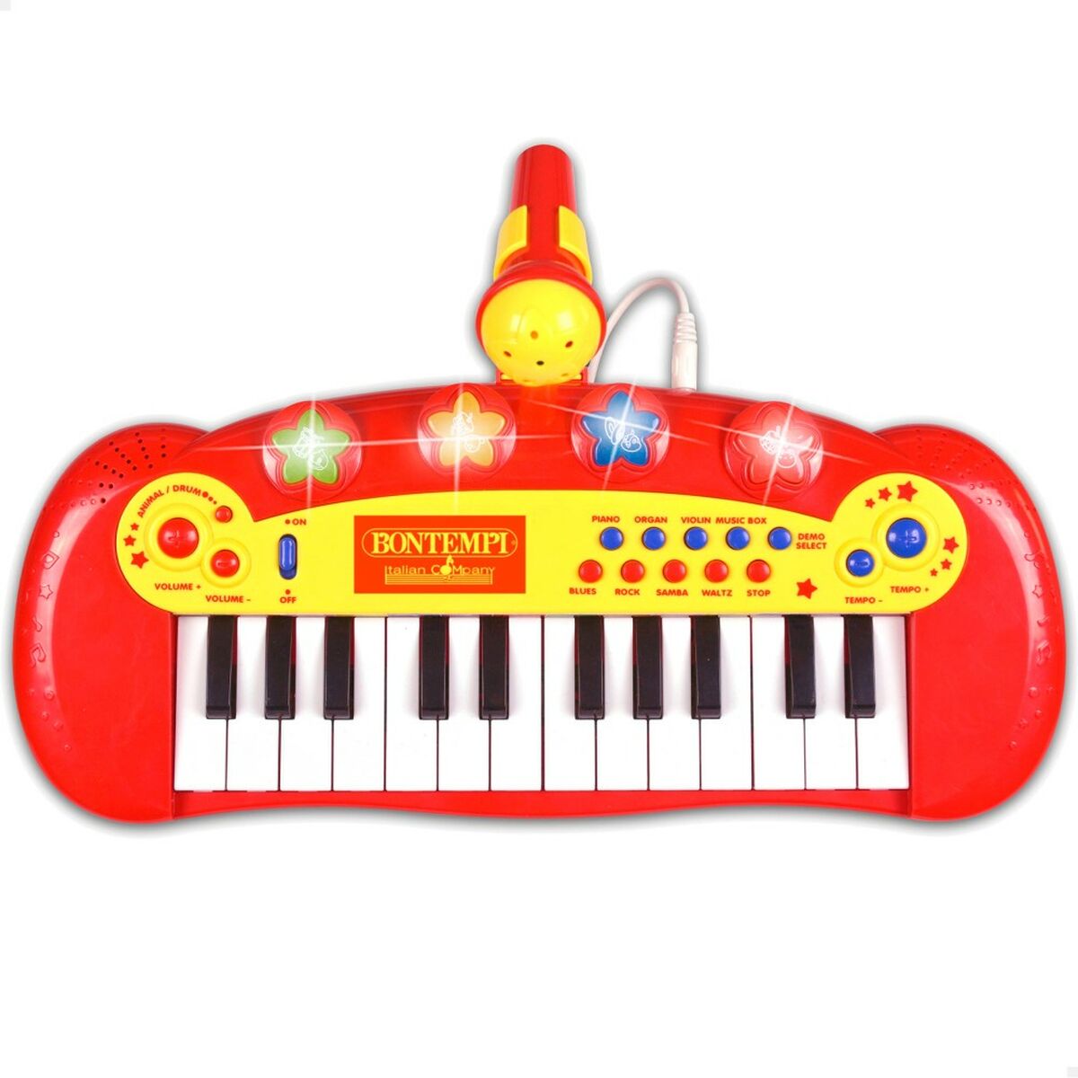 Interactive Piano for Babies Bontempi Children's Microphone 33 x 13 x 19,5 cm (6 Units)