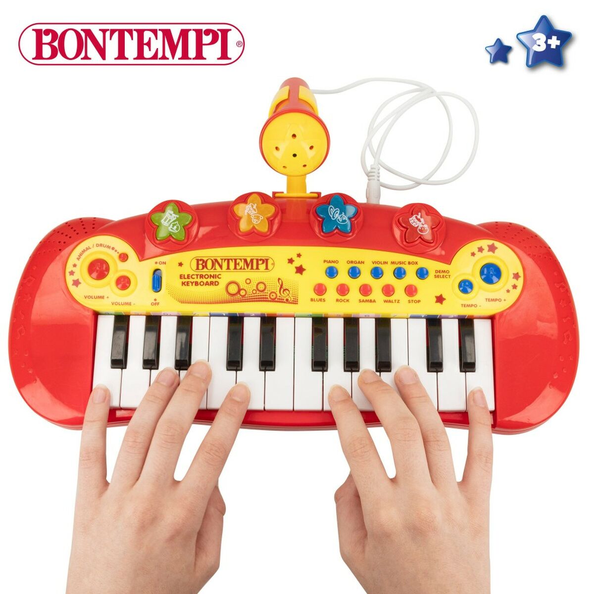 Interactive Piano for Babies Bontempi Children's Microphone 33 x 13 x 19,5 cm (6 Units)