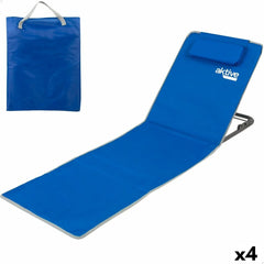 Mat Aktive Reclining 147 x 55 x 48 cm PVC 600D Blue Steel Sponge (4 Units)